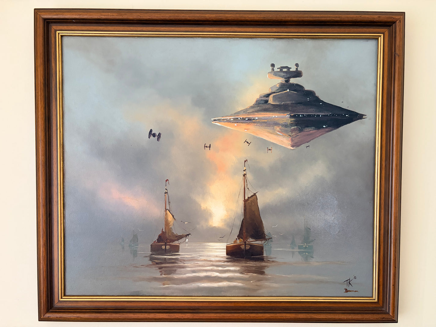 Imperial Sunrise | Original Upcycled Art