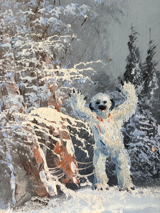 The Wampa Strikes Back | Original Upcycled Art
