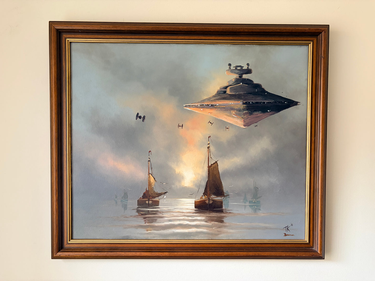 Imperial Sunrise | Original Upcycled Art