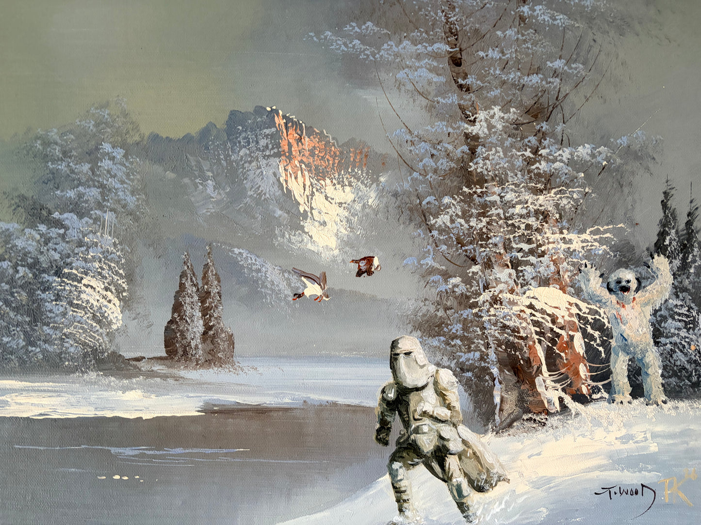 The Wampa Strikes Back | Original Upcycled Art