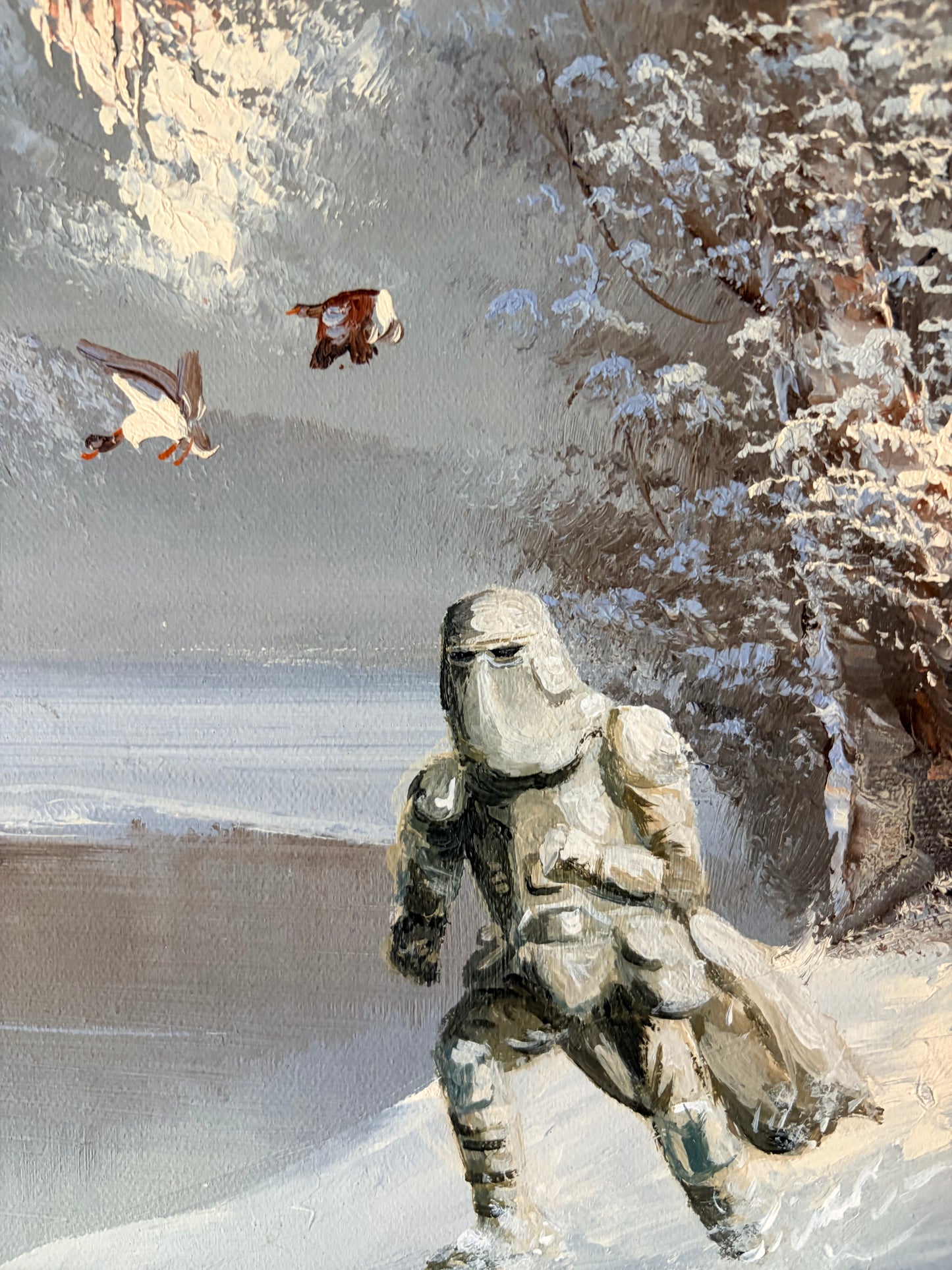 The Wampa Strikes Back | Original Upcycled Art
