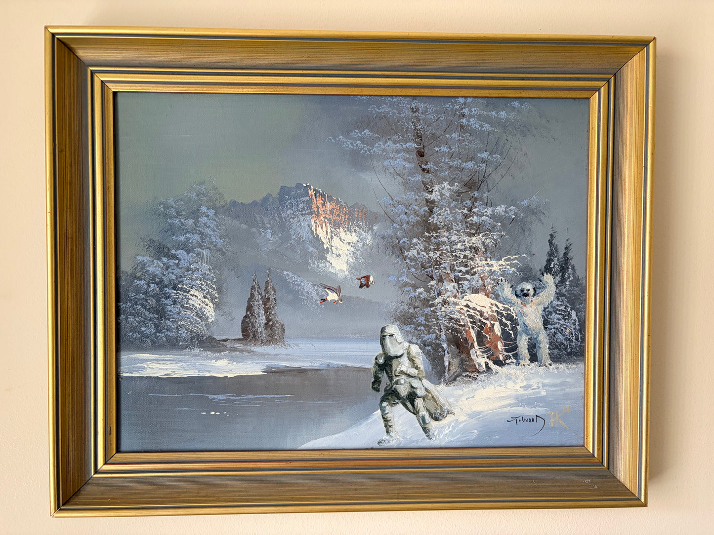 The Wampa Strikes Back | Original Upcycled Art